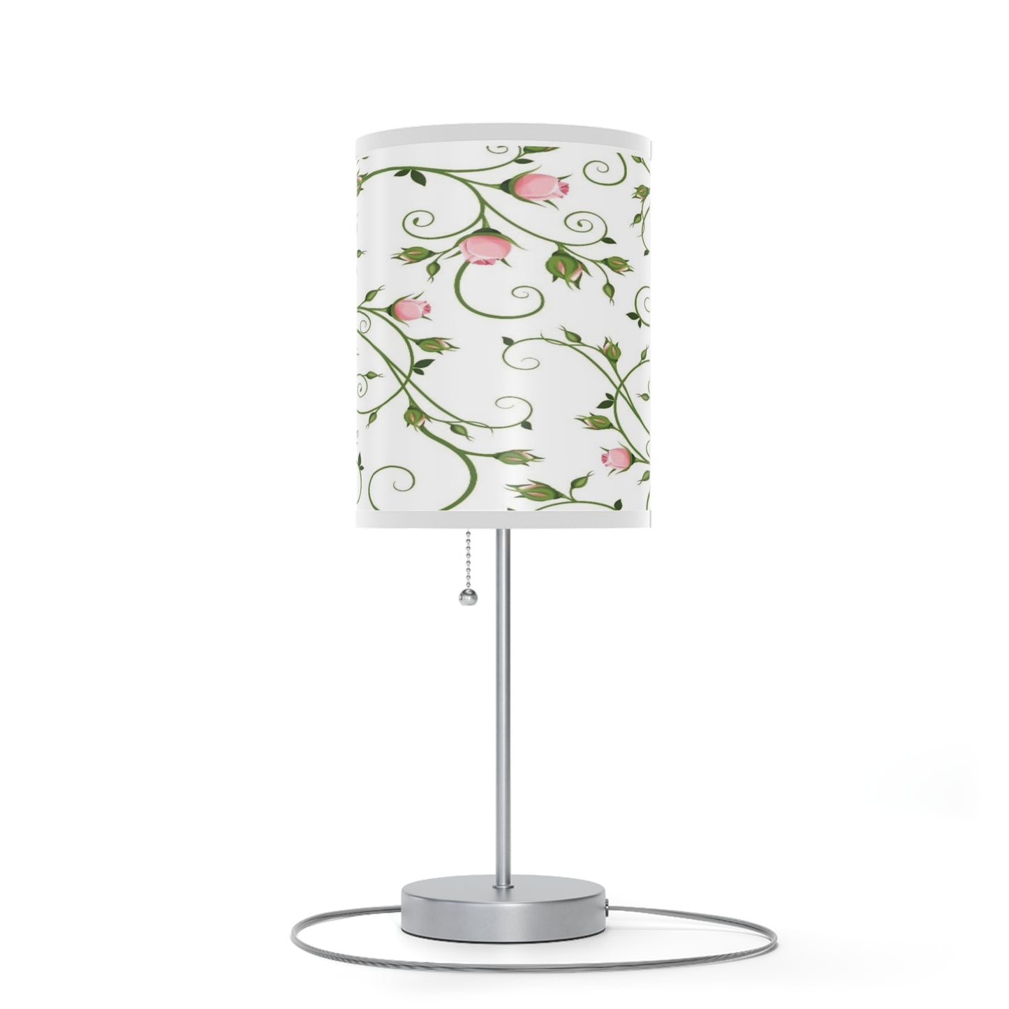 Floral Table Lamp, Elegant Bedroom Decor, Nightstand Light, Home Lighting, Gift for Her, Modern Home Accent