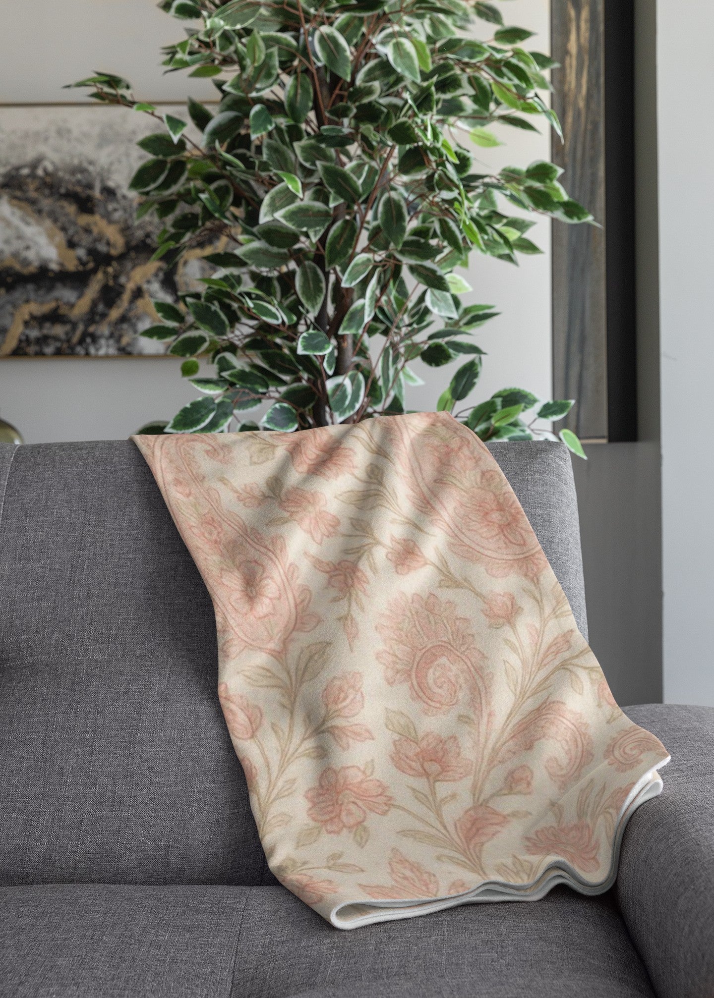 Cozy Floral Throw Blanket for Comfort, Home Décor, Gifts, Picnics, and More