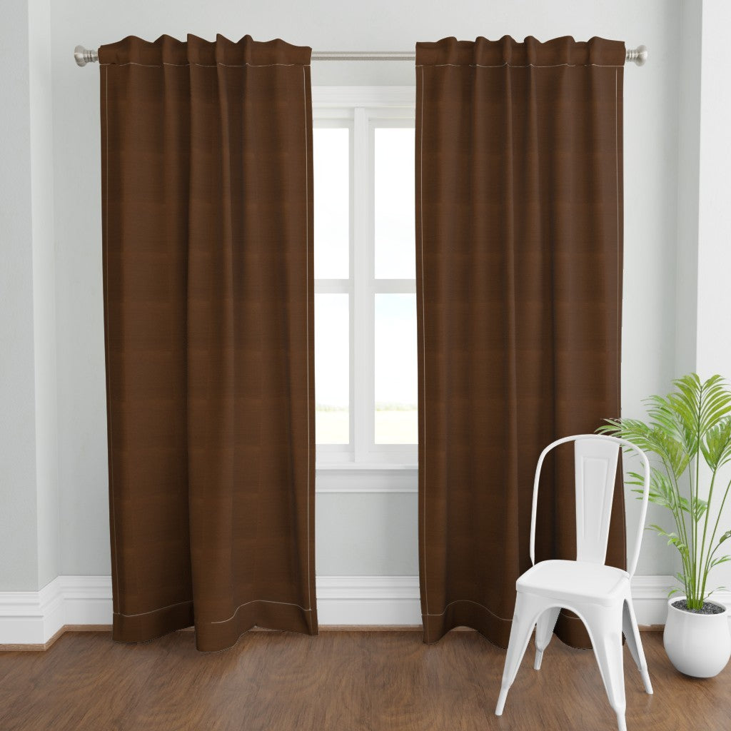 Curtain in Textured fabric -Brown