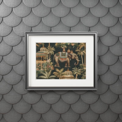 Exotic Elephant Art Print, Home Décor, Unique Wall Decoration, Gift for Animal Lovers, Bohemian Art, Elephant Lover's Gift