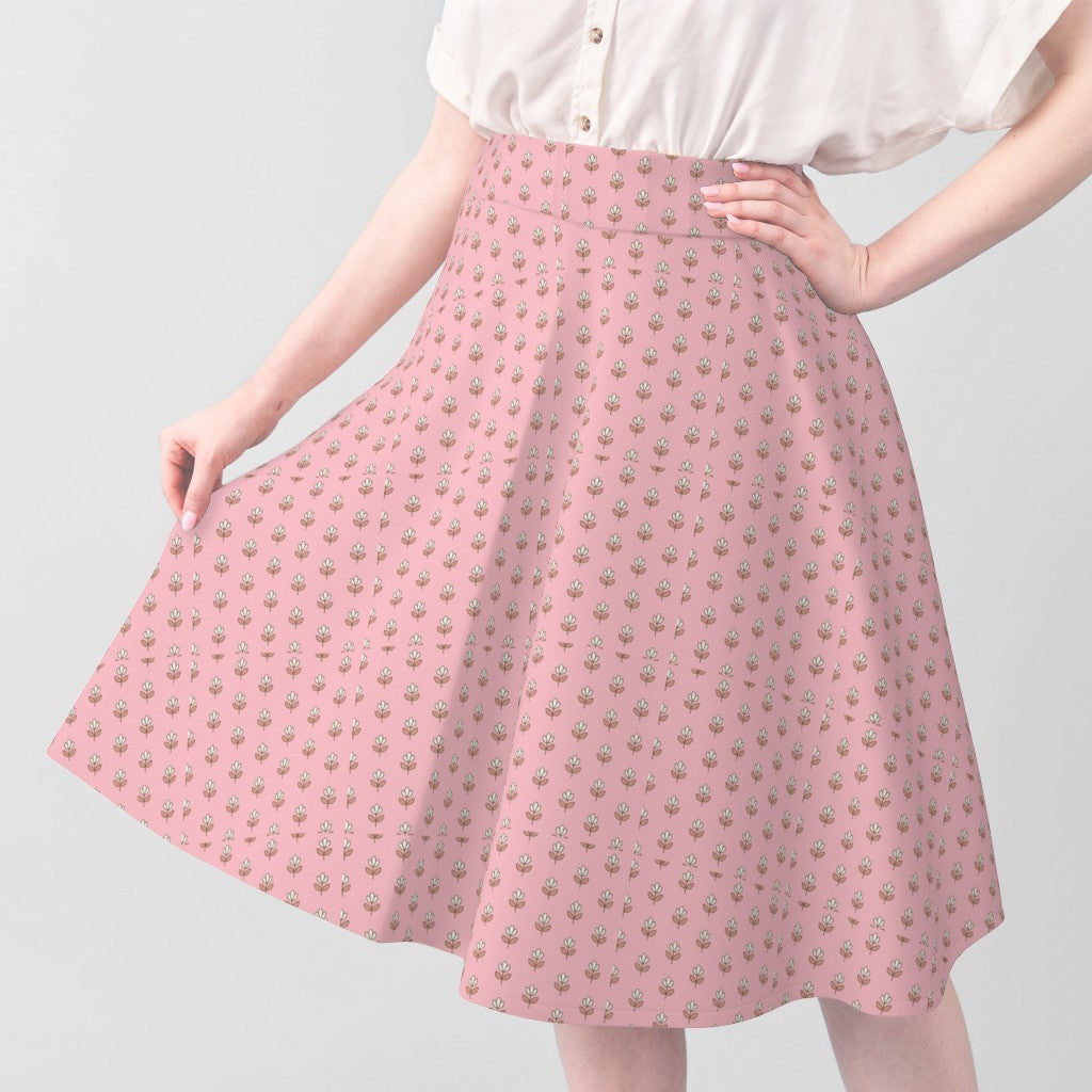 Fabric in Blush Pink Polka Dot Pattern