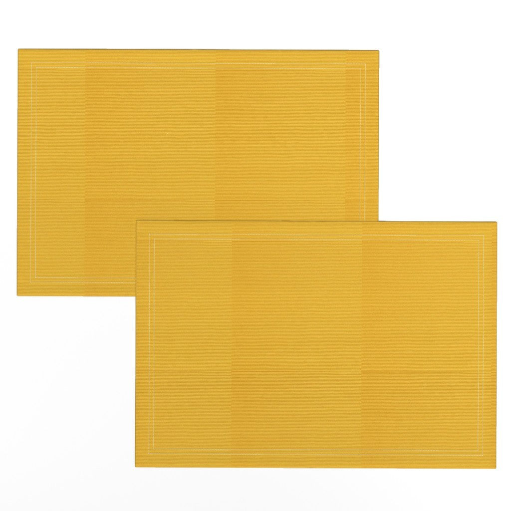 Placemat in Textured fabric -Mustard Gold