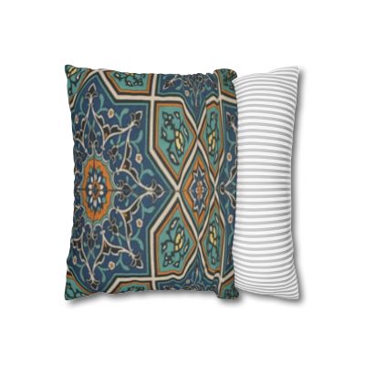 Bohemian Faux Suede Pillow - Decorative Cushion for Home Décor, Cozy Vibes, Unique Gift for Housewarming, Living Room Decor, Boho Style