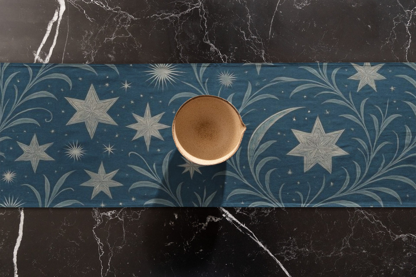 Starry Night Table Runner, Celestial Decor for Dining Table, Bohemian Home Accents, Perfect for Parties and Everyday Use