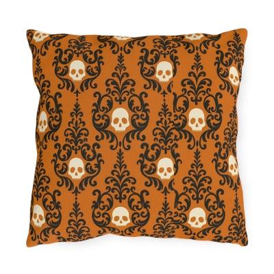 Stylish Skull Outdoor Pillows | Halloween Decor, Patio Throws, Decorative Cushions, Boho Home Accents, Unique Gifts