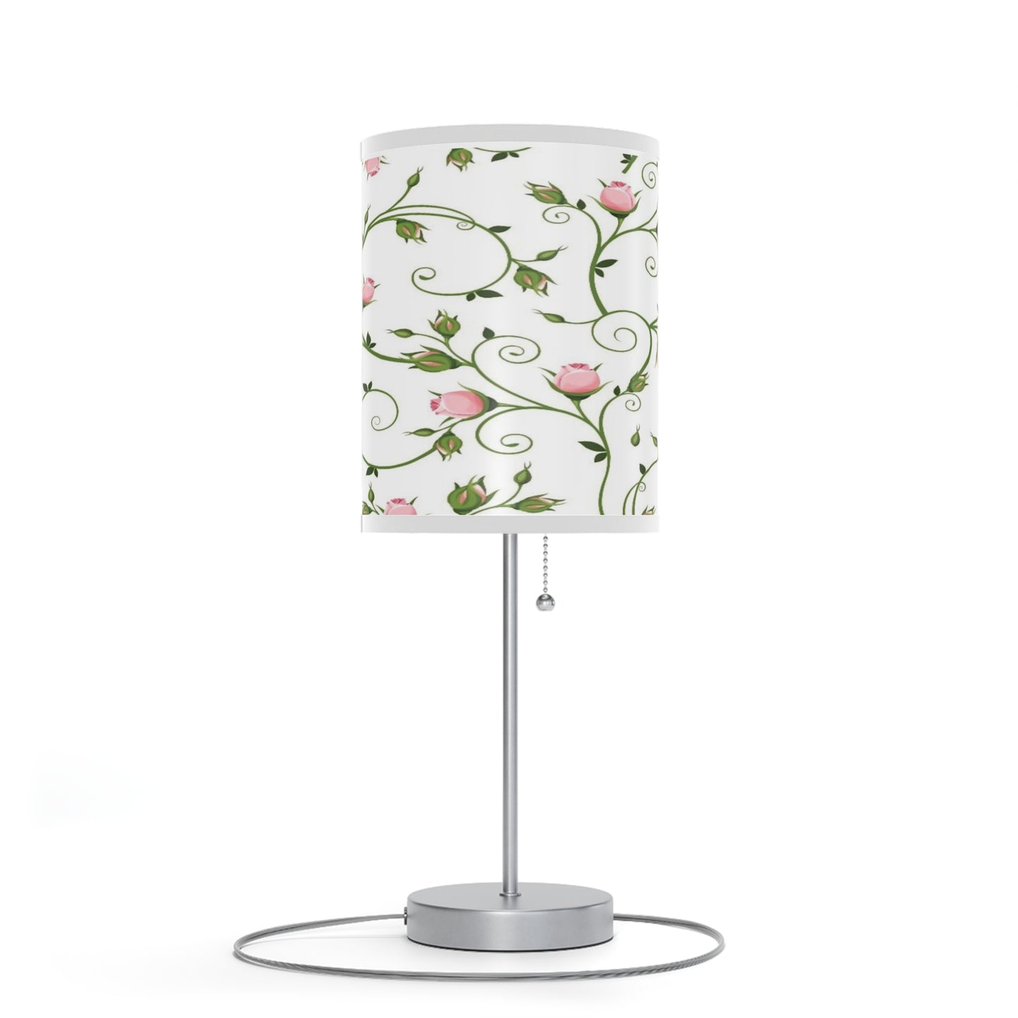 Floral Table Lamp, Elegant Bedroom Decor, Nightstand Light, Home Lighting, Gift for Her, Modern Home Accent