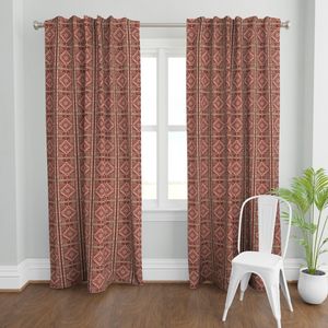 Red & Cream Persian Rug Pattern
