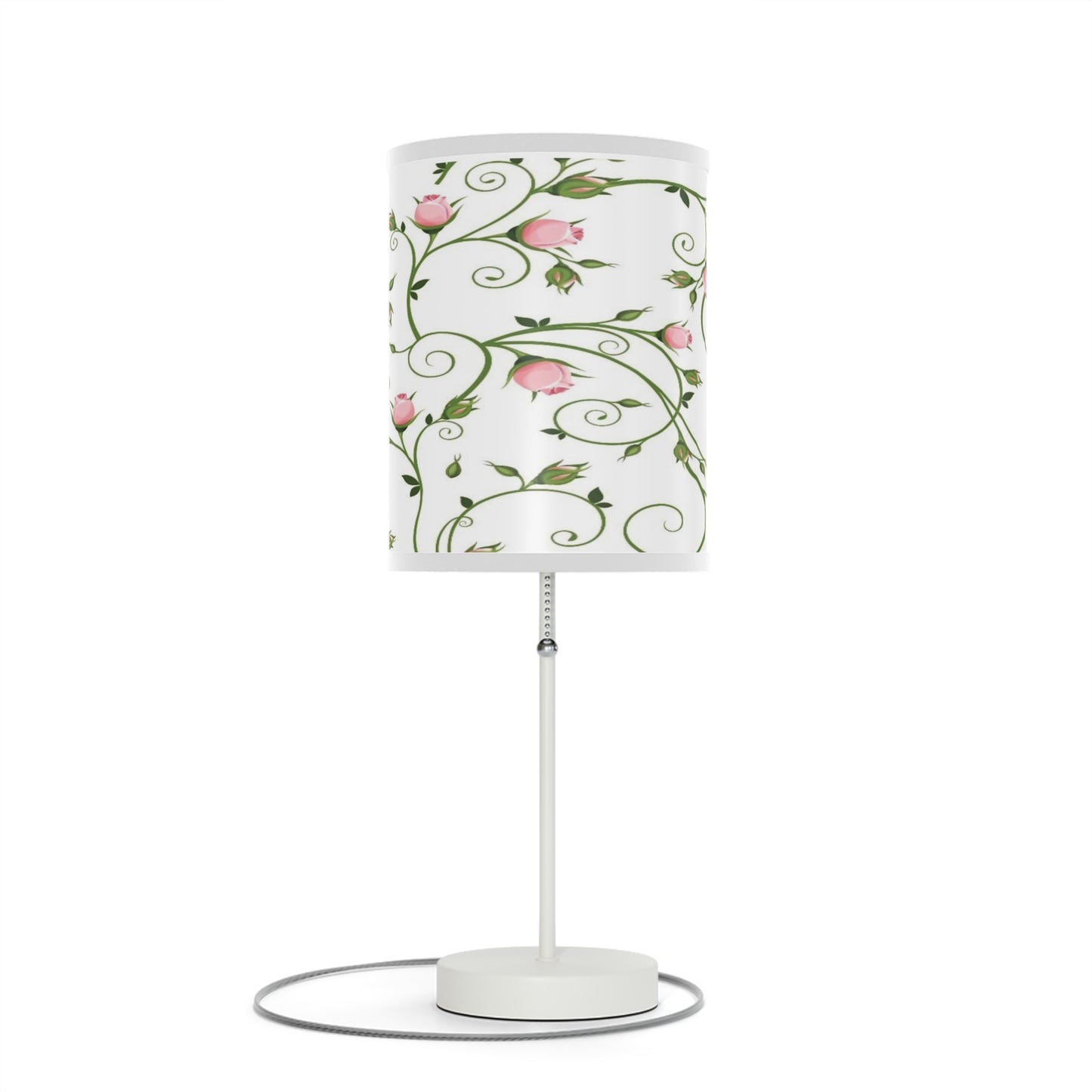 Floral Table Lamp, Elegant Bedroom Decor, Nightstand Light, Home Lighting, Gift for Her, Modern Home Accent