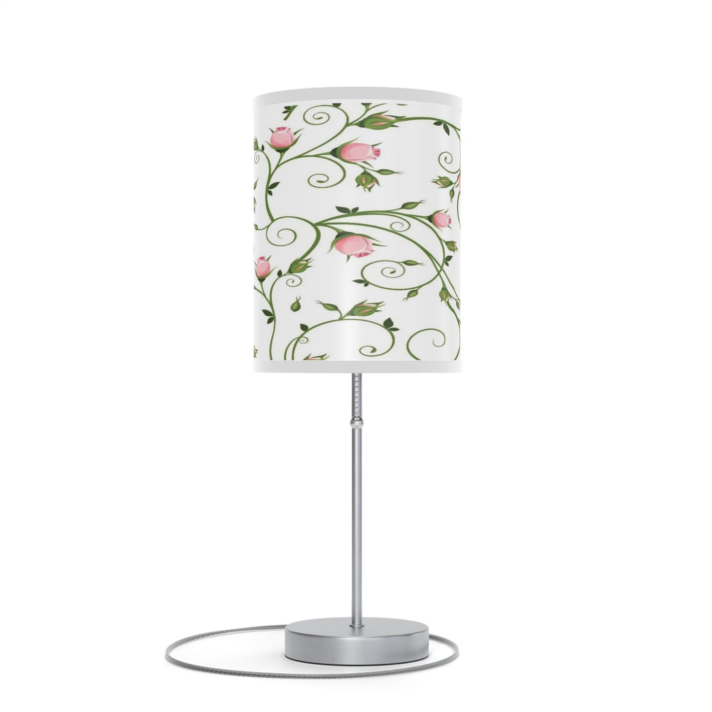 Floral Table Lamp, Elegant Bedroom Decor, Nightstand Light, Home Lighting, Gift for Her, Modern Home Accent