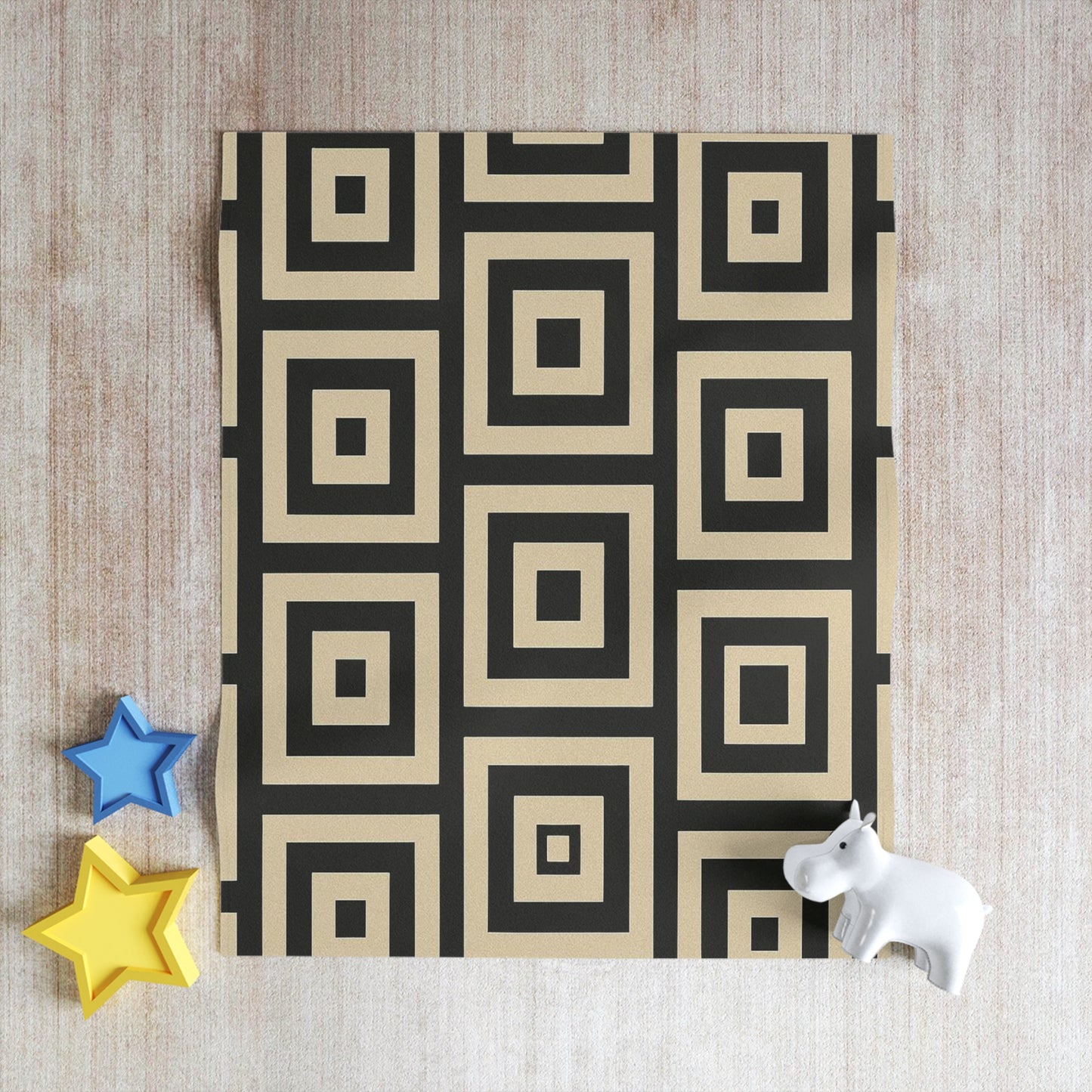Modern Geometric Throw Blanket - Cozy Decor, Perfect for Home, Office, Gifting, Minimalist Style, Indoor Comfort