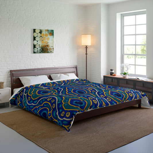 Vibrant Bohemian Comforter, Colorful Bedding, Cozy Bedroom Decor, Boho Home Accessories, Stylish Quilt for All Occasions