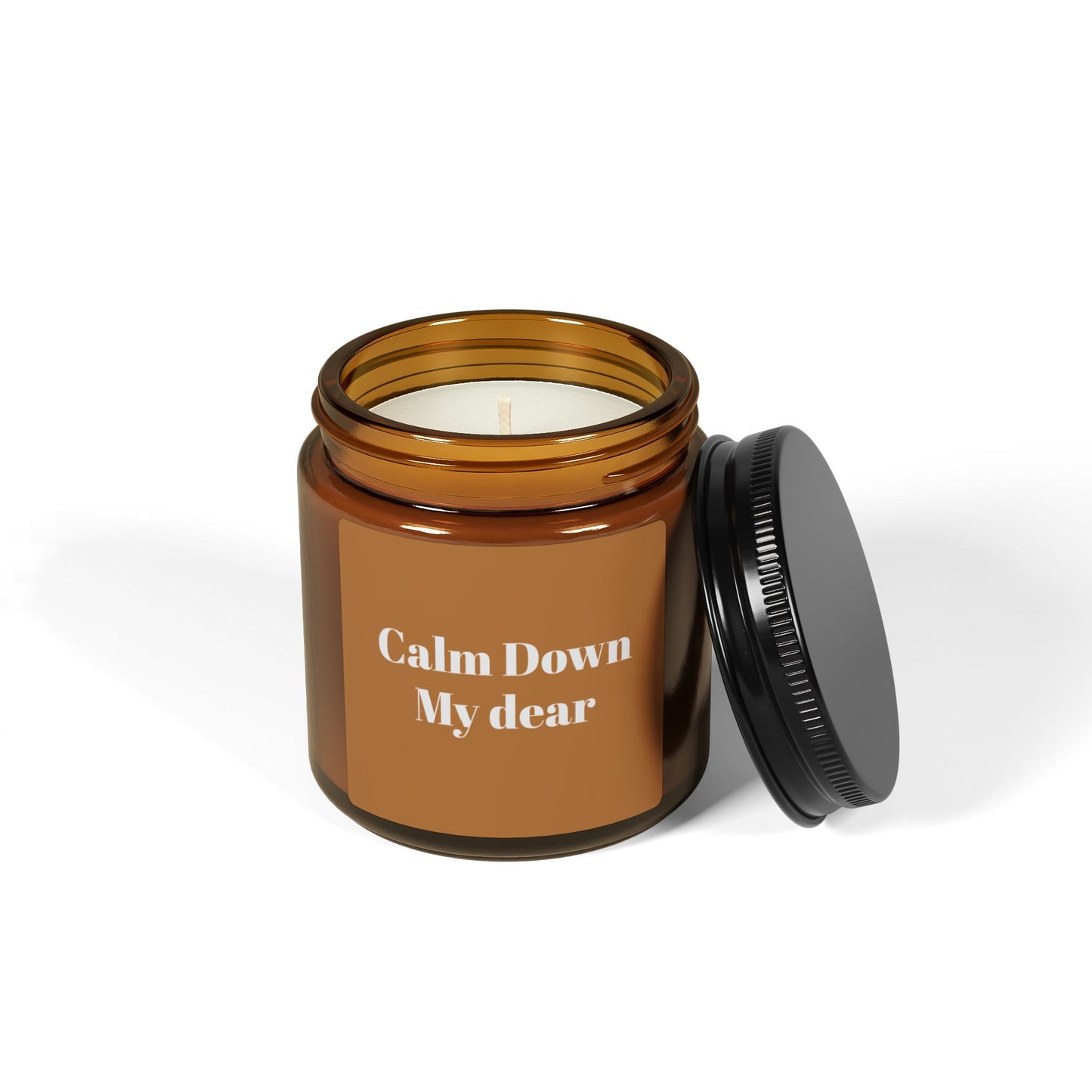 Calm Down Scented Soy Candle - Relaxation Gift, Aroma Therapy, Cozy Home Decor, Self-Care Essential, Mindfulness