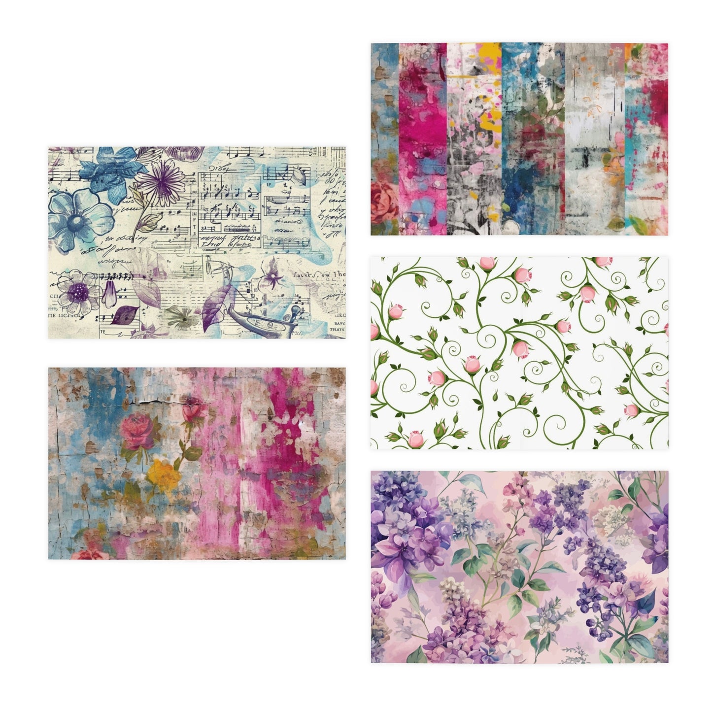 Multi-Design Greeting Cards (5-Pack) - Versatile Cards for Any Occasion, Blank Cards for Notes, Birthday Cards, Holiday Greetings, [...]