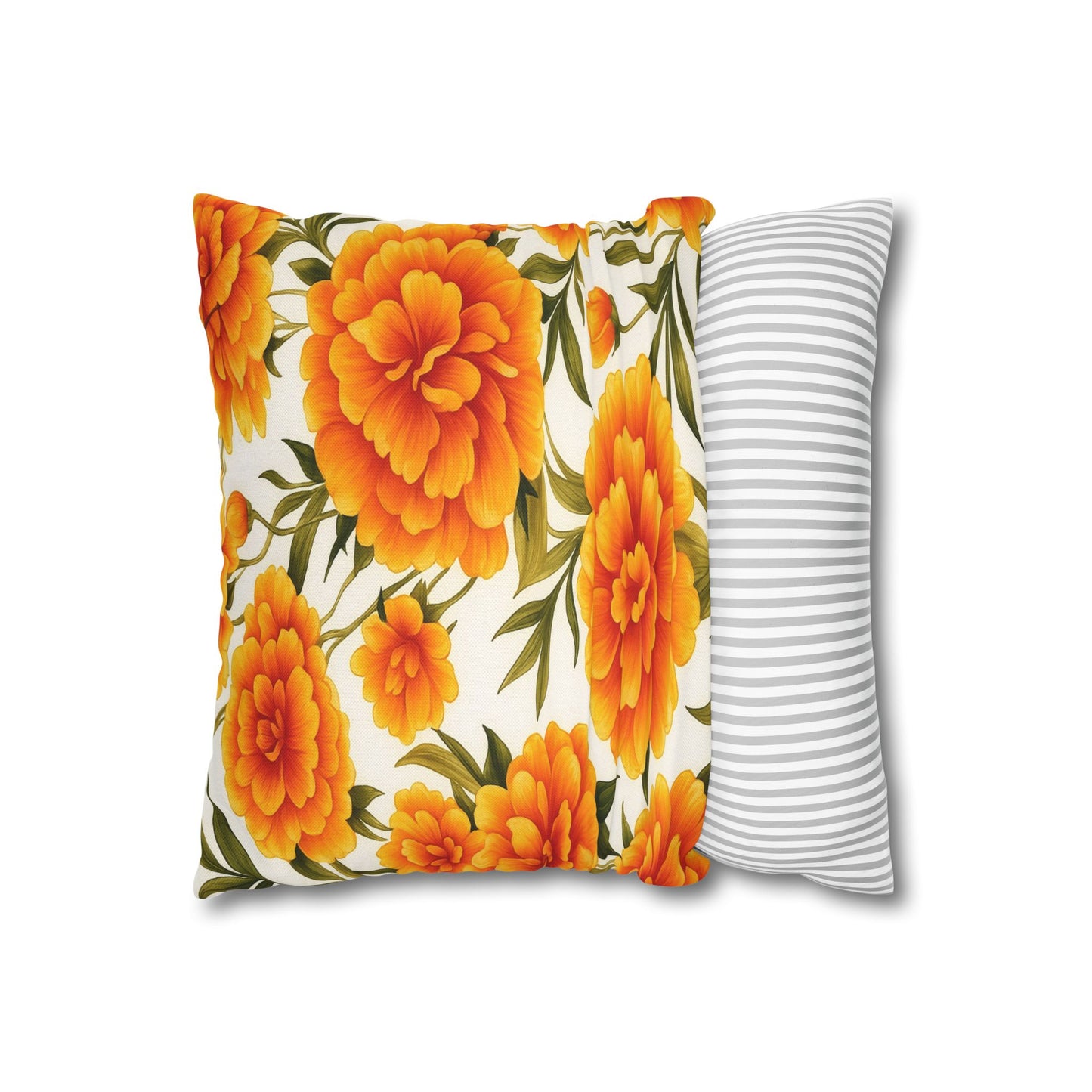Vibrant Floral Pillowcase, Decorative Floral Cushion Cover, Bohemian Home Decor, Gift for Her, Spring Decor