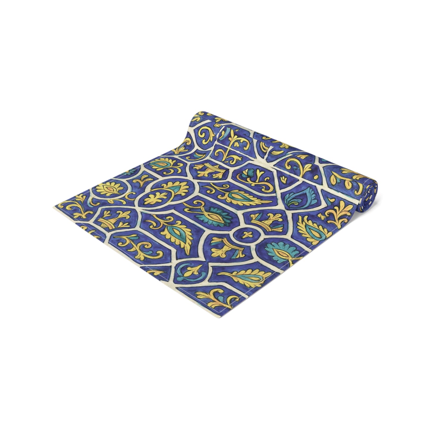 Elegant Floral Table Runner, Bohemian Dining Decor, Cotton and Polyester Tablecloth, Holiday Table Decor, Unique Housewarming Gift