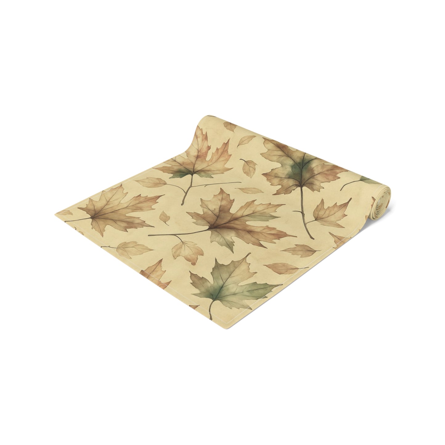 Autumn Leaves Table Runner, Fall Decor, Thanksgiving Table Accessory, Harvest Celebration Decoration, Cotton/Poly Dining Table Runner
