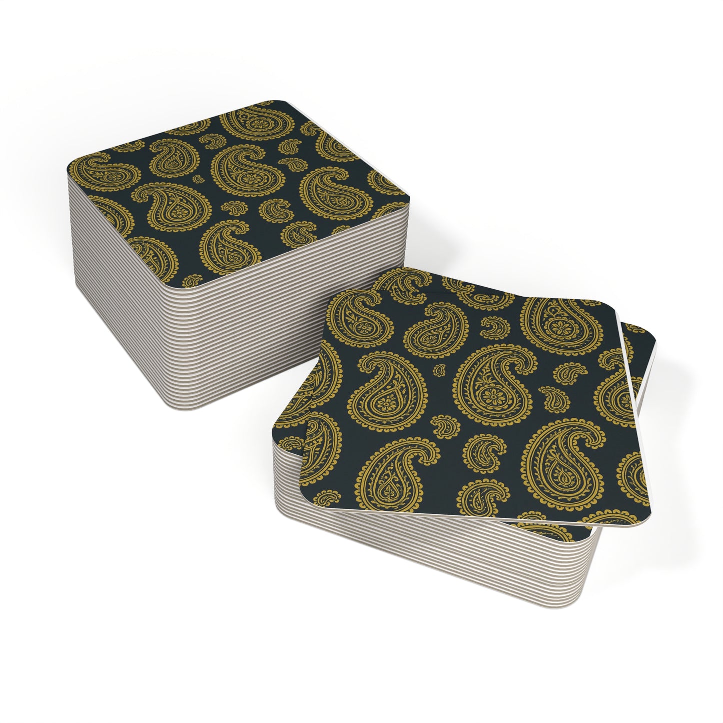 Elegant Paisley Coasters - Set of 50 or 100, Boho Drink Coasters, Rustic Decor, Home Bar Accessories, Housewarming Gift