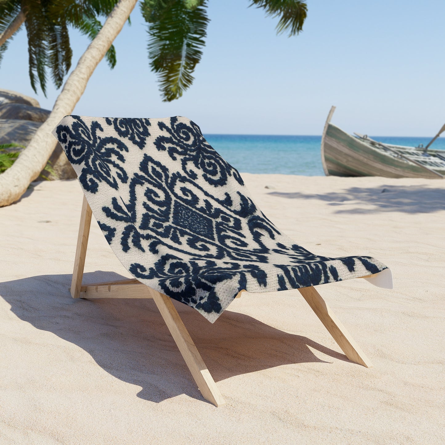 Elegant Nautical Beach Towel | Ideal for Summer, Pool Parties, Picnics, or Gifts | Coastal Home Decor, Beach Essentials