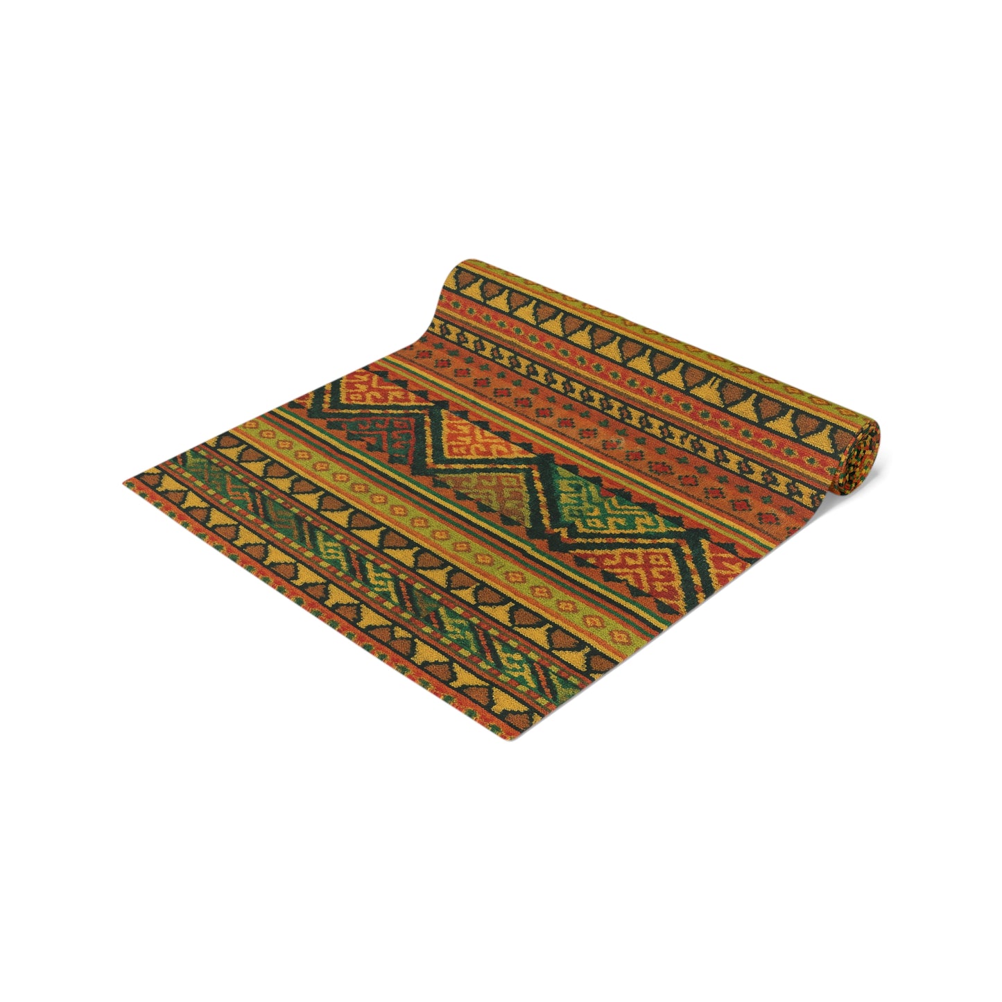 Bohemian Table Runner | Tribal Pattern Cotton Decor, Dining Table Piece, Rustic Home Accent, Boho Style Table Decor