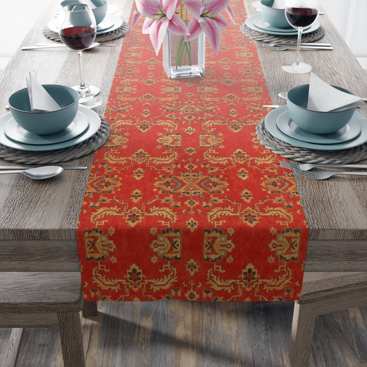 Elegant Bohemian Table Runner | Perfect for Dining Decor, Home Styling, Events, Fall Gatherings, Boho Decor