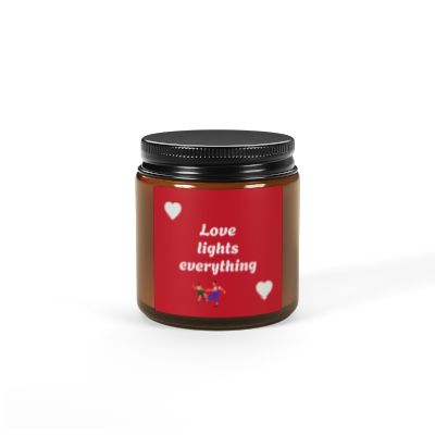Scented Love Soy Candle, Romantic Gift, Home Decor, Valentine's Day, Aromatherapy