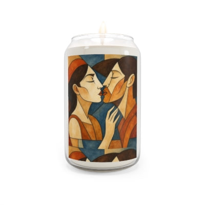 Romantic Portrait Scented Candle, Unique Home Decor Gift, Aromatherapy Candle for Couples, Kissing Artwork Design, Perfect for [...]
