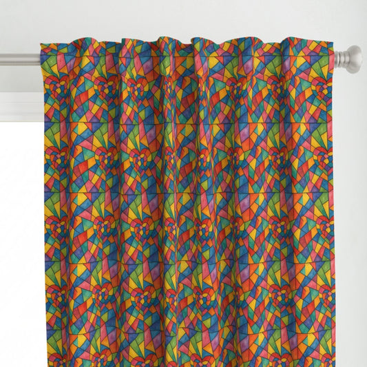 Cubist Heart Rainbow Geometric Joy