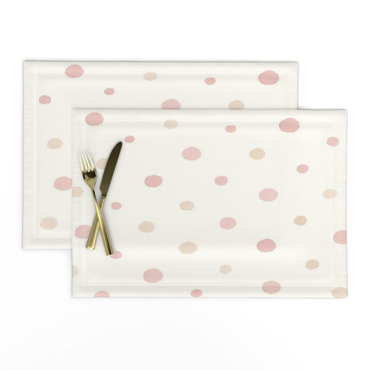 Placemat in Soft Sprinkle - dots - Minimal Pastel Pattern