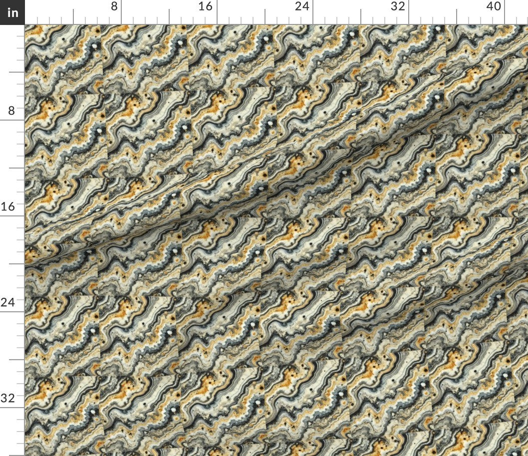 Fabric in Golden Veins Marble Texture