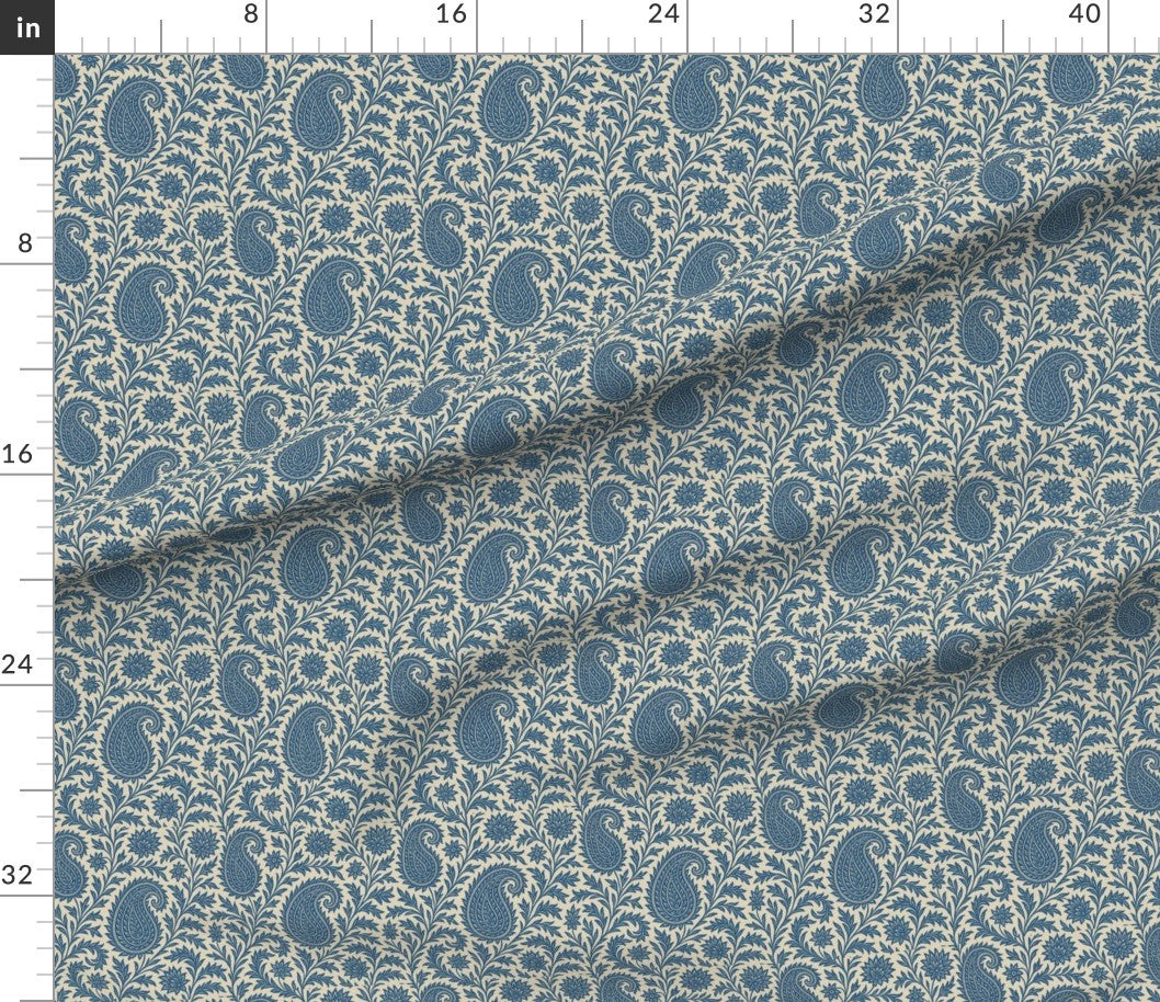 🌿 Classic Blue Paisley - Traditional Persian Inspired Pattern