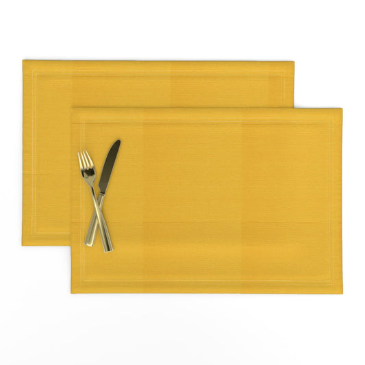 Placemat in Textured fabric -Mustard Gold