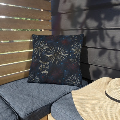 Fourth of July Outdoor Pillows, Festive Throw Cushions, Summer Patio Decor, Holiday Pillows, Fireworks Home Accessories