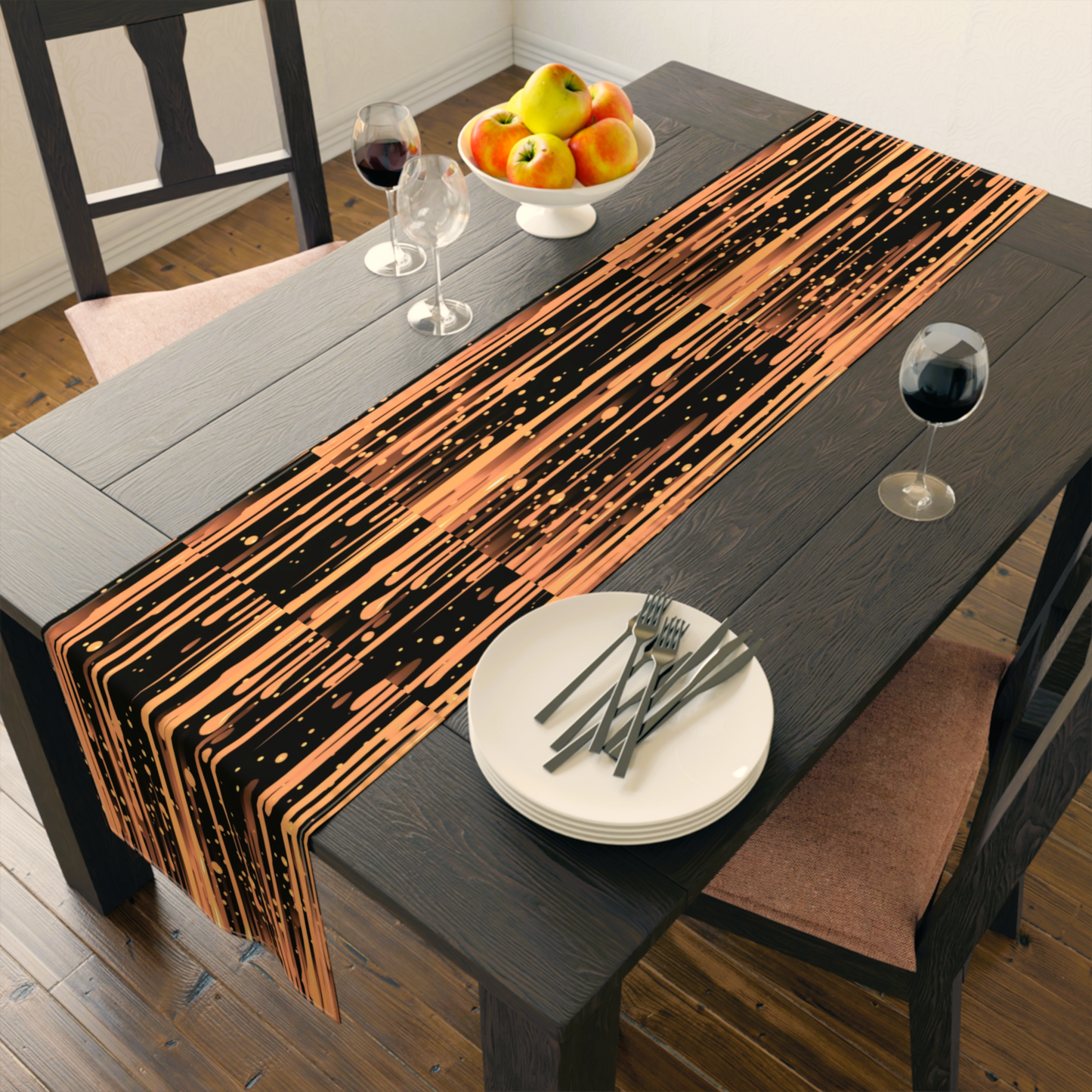 Elegant Table Runner for Modern Decor, Cotton Table Runner, Boho Dining Decor, Holiday Table Setting, Wedding Centerpiece