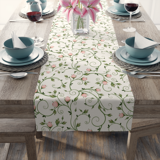 Floral Table Runner, Elegant Cotton and Poly Table Decor for Dining, Perfect for Weddings, Birthdays, Spring Gatherings, Home Decor, [...]