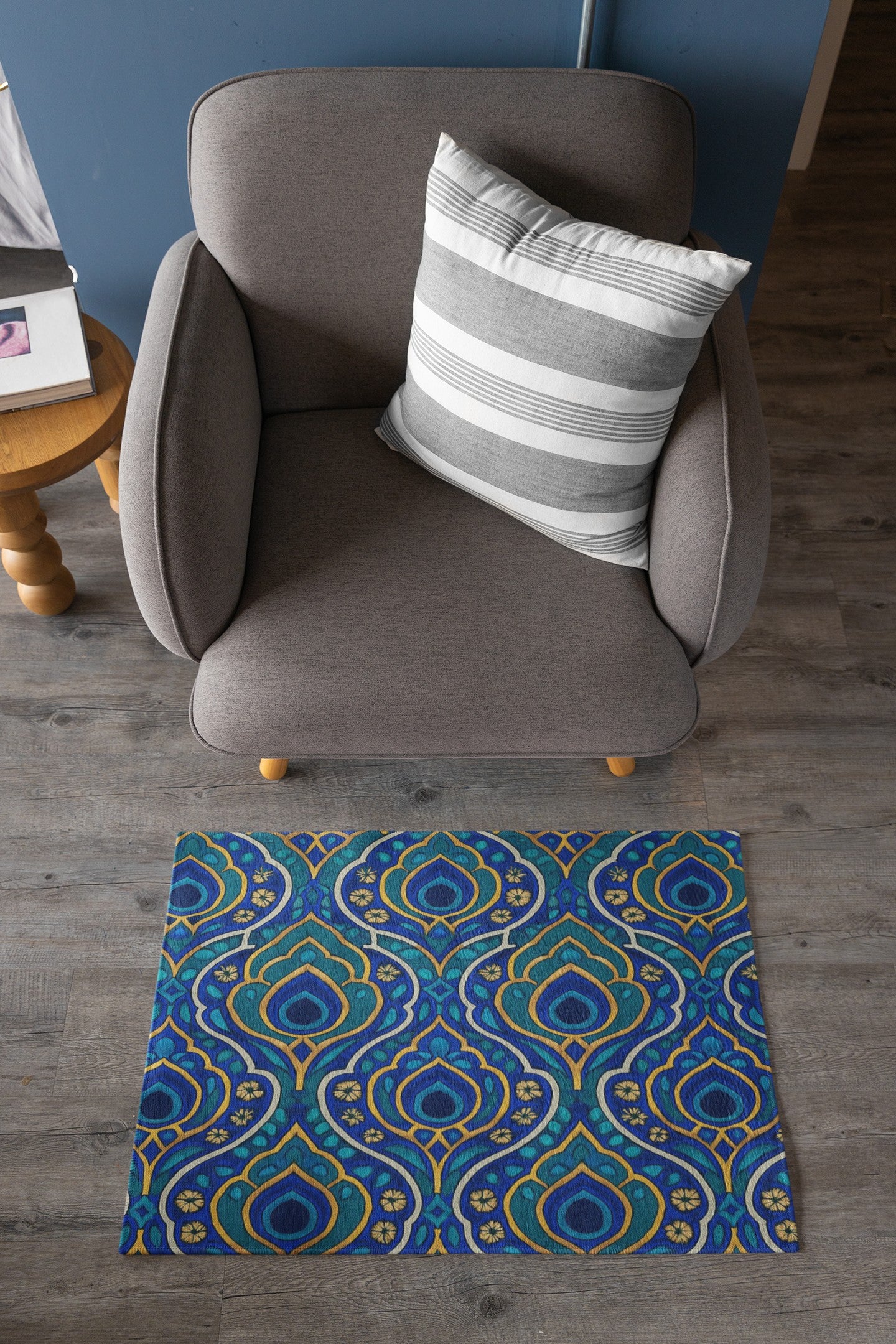 Bohemian Floral Area Rug, Vibrant Home Decor, Perfect for Living Room, Bedroom, Boho Style, Housewarming Gift