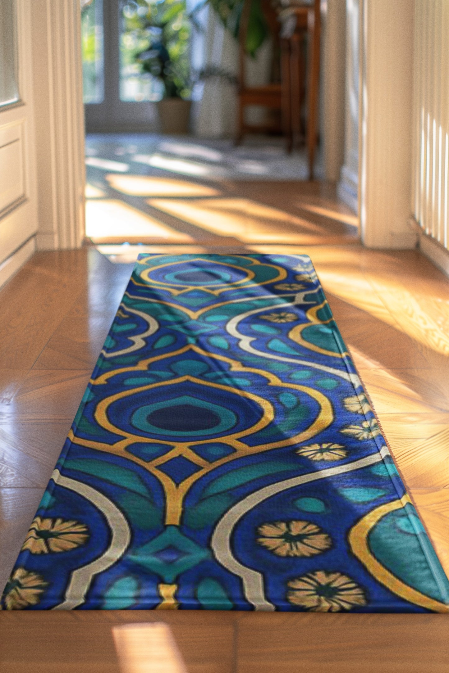 Bohemian Floral Area Rug, Vibrant Home Decor, Perfect for Living Room, Bedroom, Boho Style, Housewarming Gift