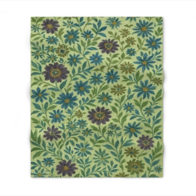 Botanical Print Throw Blanket, Cozy Floral Blanket for Home Decor, Gift for Her, Couch Blanket, Spring Decor Accessory