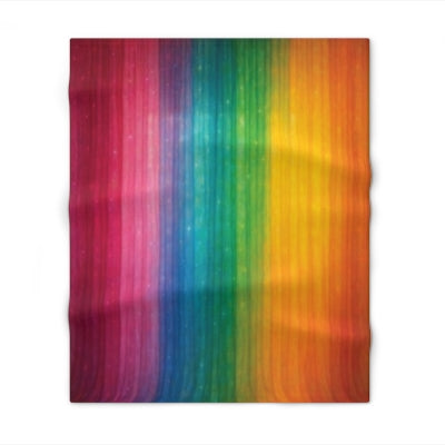 Vibrant Rainbow Throw Blanket, Cozy Home Decor for Pride Month, Perfect Gift for Birthdays, Festivals, and Celebrations