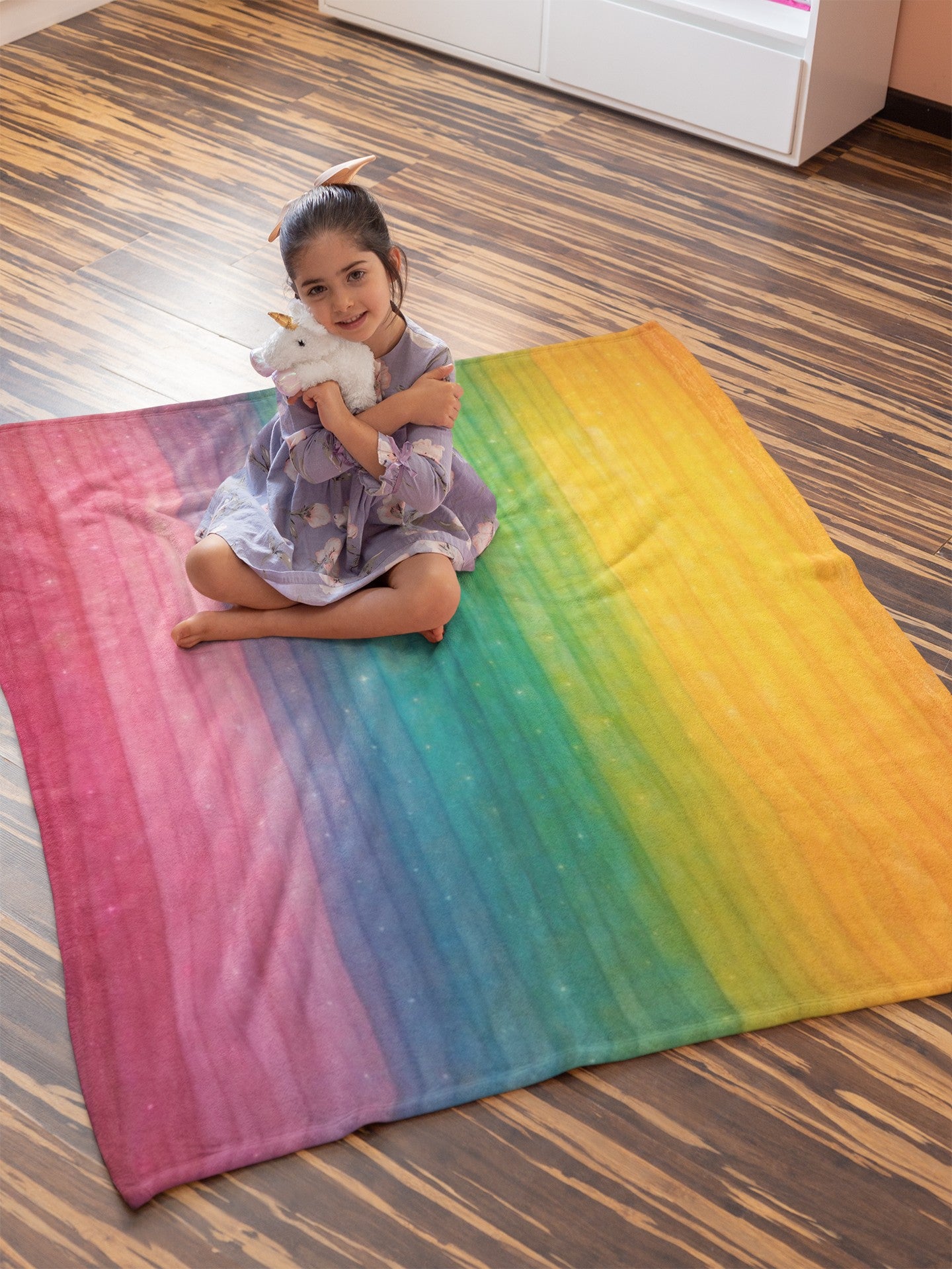 Vibrant Rainbow Throw Blanket, Cozy Home Decor for Pride Month, Perfect Gift for Birthdays, Festivals, and Celebrations