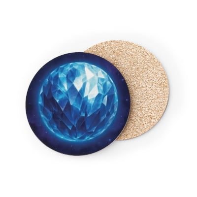 Celestial Gemstone Coasters - Artistic Drinkware, Home Decor, Gift for Space Lovers, Modern Kitchen Accessory, Starry Night Coasters
