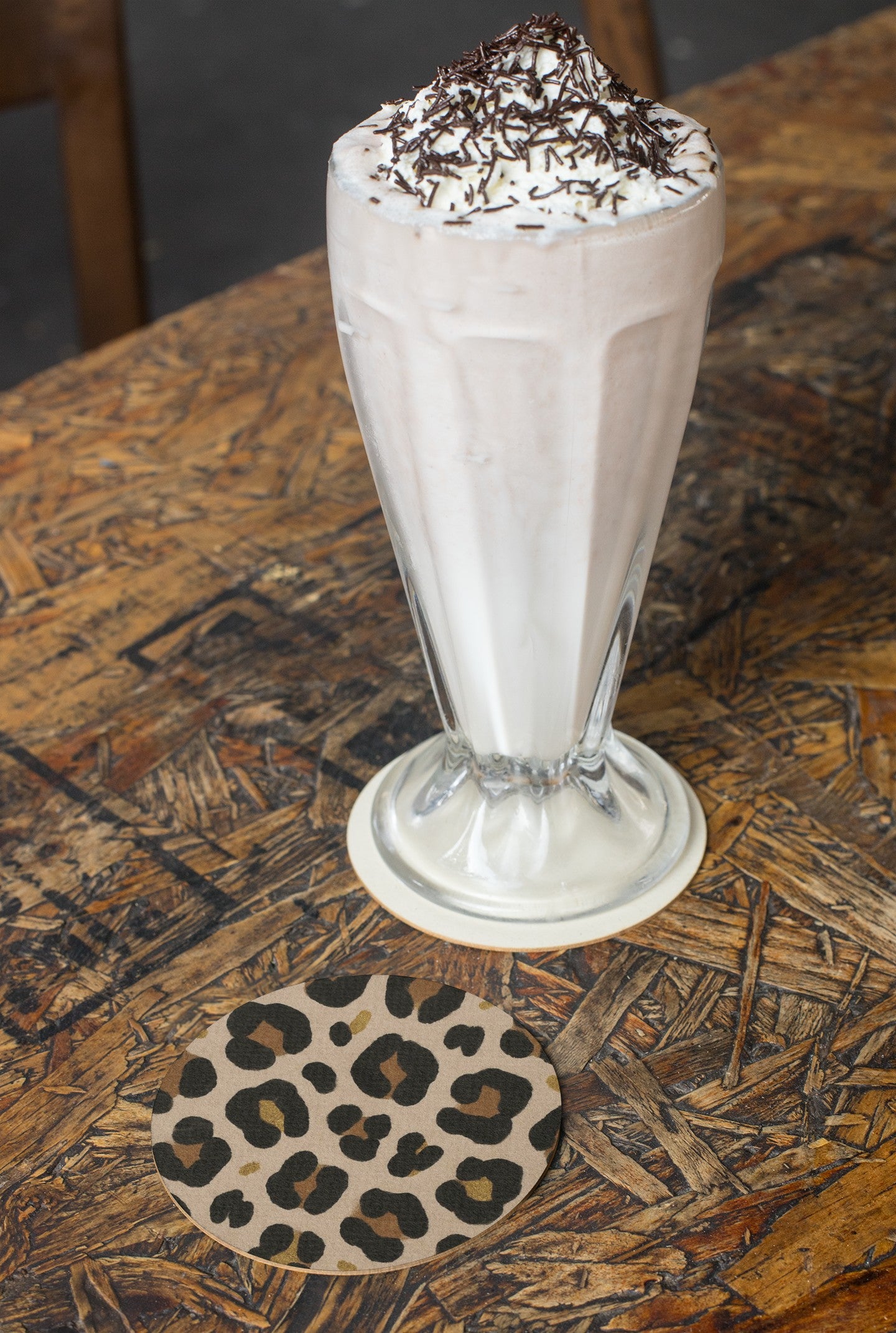 Leopard Print Soapstone Car Coaster, Stylish Auto Accessory, Car Gift, Home Decor, Cute Car Interior, Drink Holder