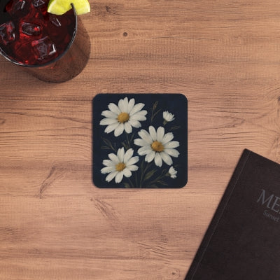 Floral Coasters Set, Elegant Drink Coasters, Decorative Coasters, Housewarming Gift, Table Decor, Rustic Home Accessories