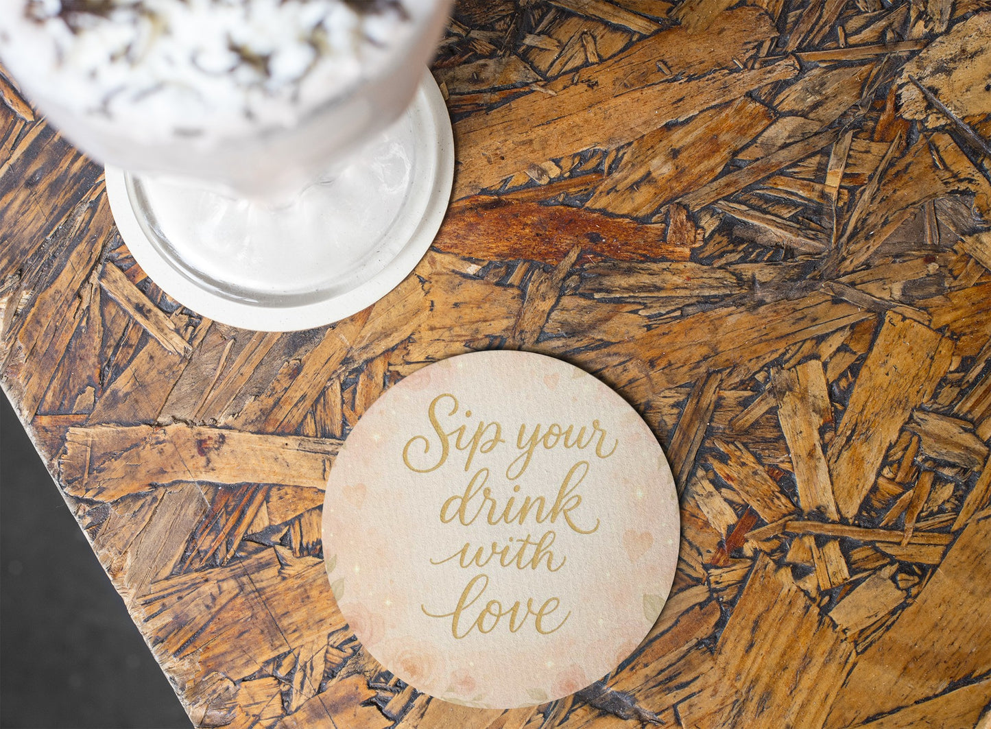Romantic Floral Ceramic Coaster - Sip Your Drink with Love, Home Decor, Gift for Her, Wedding Favor, Etsy Coaster Set