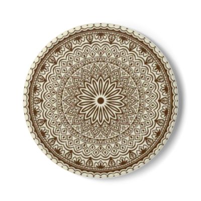 Elegant Mandala Ceramic Coaster Set | Home Decor, Gift for Her, Coffee Table Decor, Boho Style, Housewarming Gift