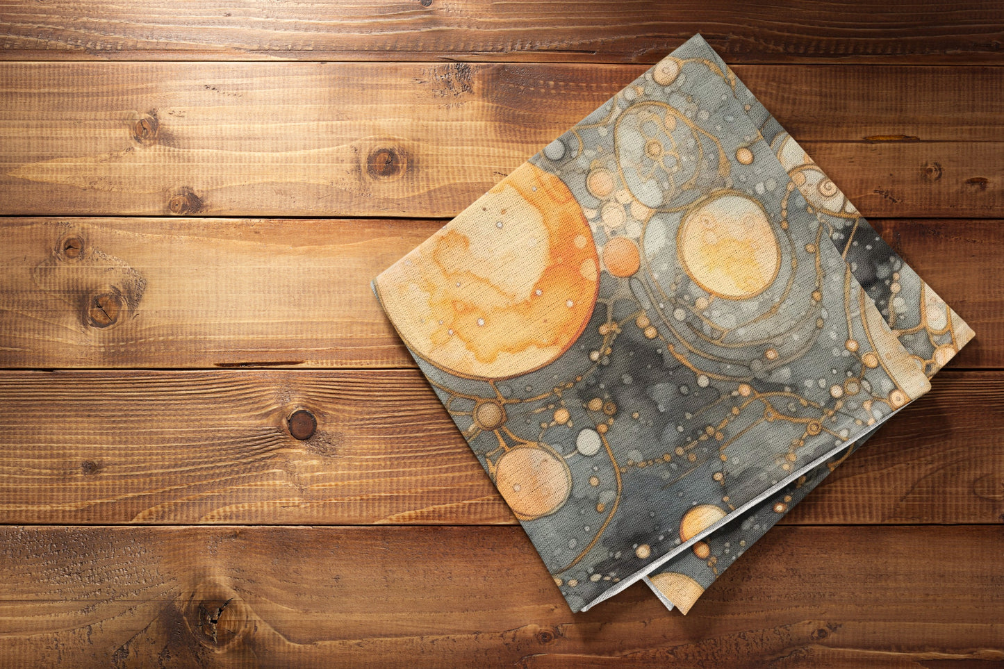 Galactic Abstract Placemat, Cosmic Table Settings for Space Lovers, Planetary Dining Decor, Unique Kitchen Accessories, Gift for Star Gazers