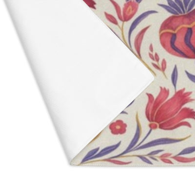 Floral Placemat – Vibrant Table Decor, Kitchen Accessory, Family Gatherings, Holiday Table Setting, Boho Style