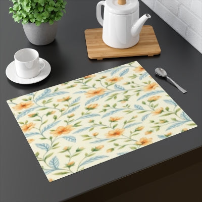 Floral Placemats for Dining | Table Decor, Kitchen Accessories, Gift for Housewarming, Summer Parties, Dinner Table