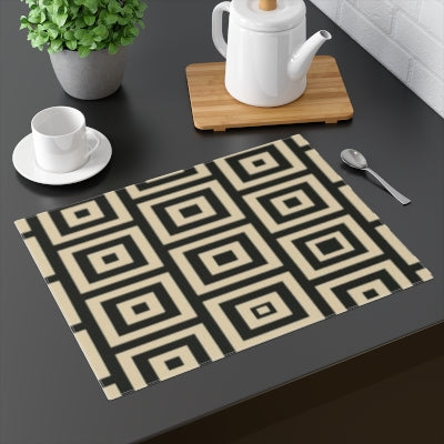 Geometric Placemat, Modern Table Decor for Dining, Home Essentials, Kitchen Gift, Bohemian Style, Party Table Setting, Table Accessory