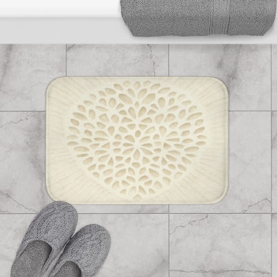 Elegant Floral Bath Mat for Spa Vibe, Soft Non-Slip Bathroom Decor, Gift for Home, Mother's Day, Housewarming, Relaxation Essentials