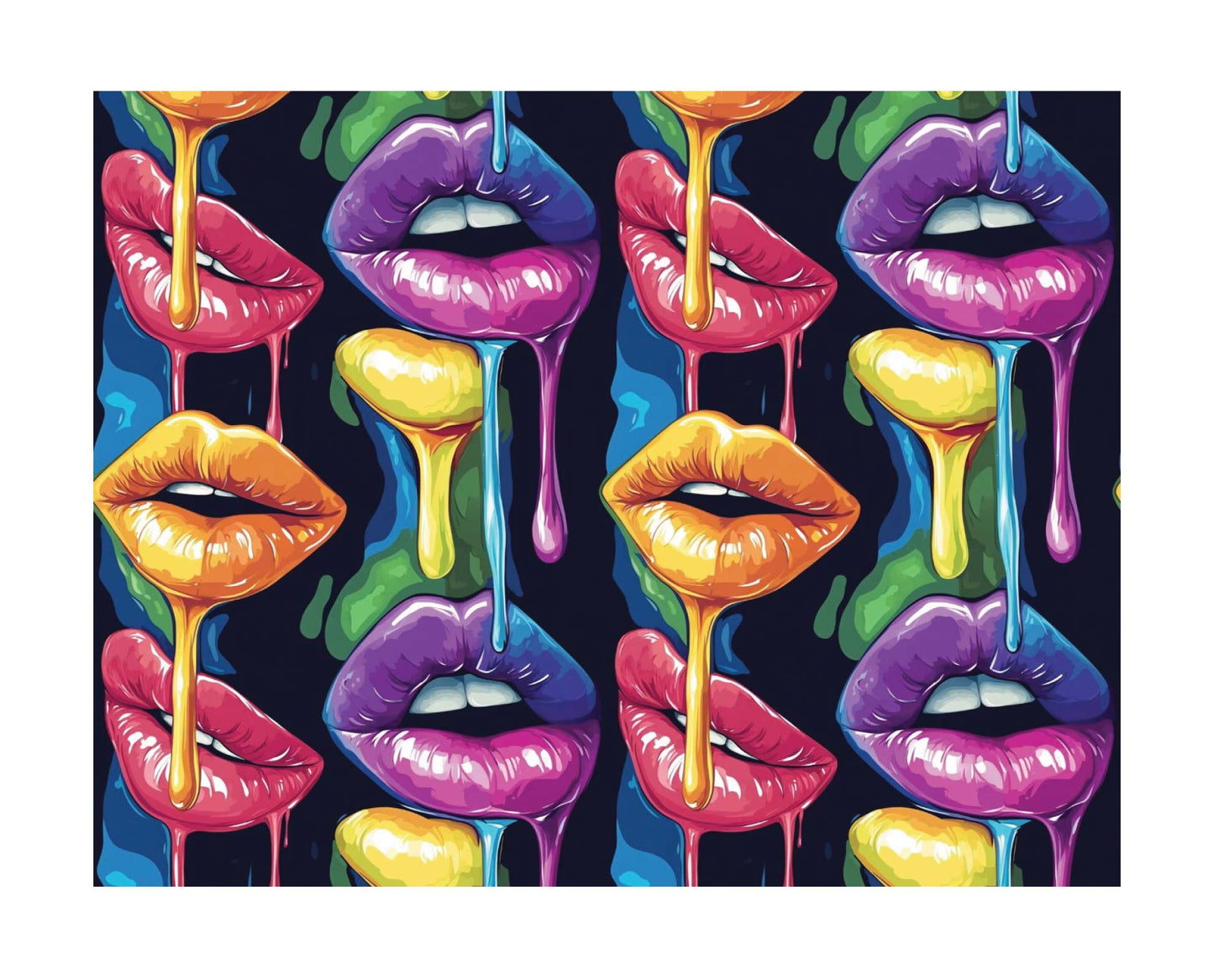 Colorful Kiss Greeting Cards Set | Unique Art Cards for Every Occasion, Birthday, Valentine's, Love Notes, Cheerful Greetings